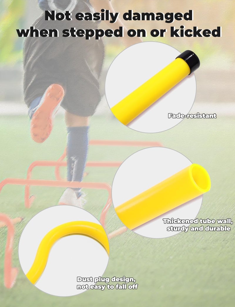 GHB Agility Hurdles 8" Speed Agility Training Hurdles, Detachable Sturdy Hurdles Training Equipment Set with Carry Bag for Kids,Athletes,Soccer,Basketball - Image 5